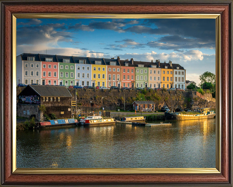 Colourful houses on Bristol waterfront in summer Photo Print - Canvas - Framed Photo Print - Hampshire Prints