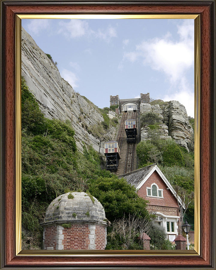 East Hill Cliff Railway East Sussex Photo Print - Canvas - Framed Photo Print - Hampshire Prints