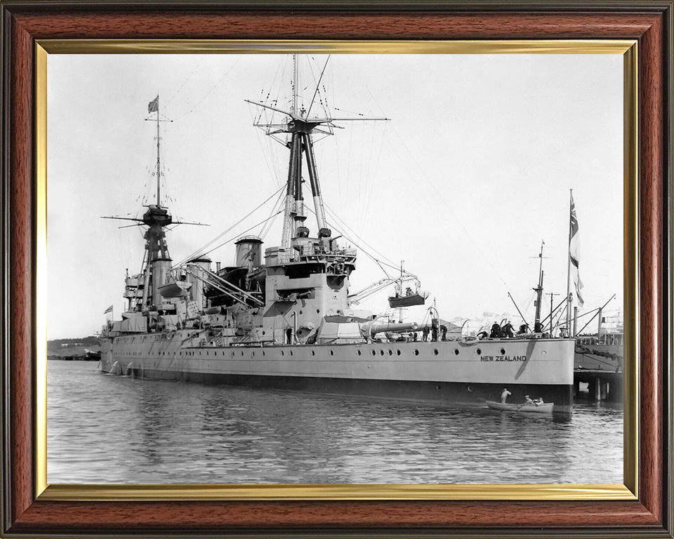 HMS New Zealand (1911) | Photo Print | Framed Print | Indefatigable Class | Cruiser | Royal Navy Hampshire Prints