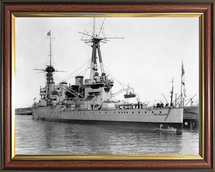 HMS New Zealand (1911) | Photo Print | Framed Print | Indefatigable Class | Cruiser | Royal Navy Hampshire Prints