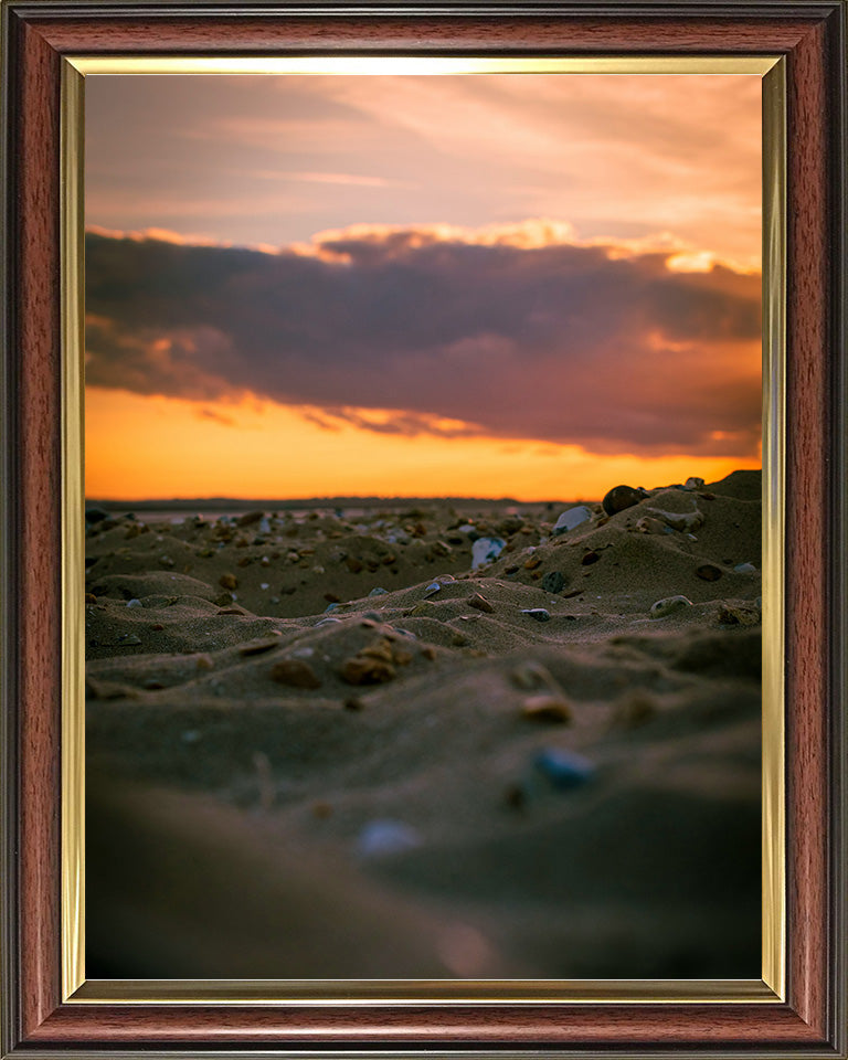 Camber Sands beach East Sussex at sunset Photo Print - Canvas - Framed Photo Print - Hampshire Prints