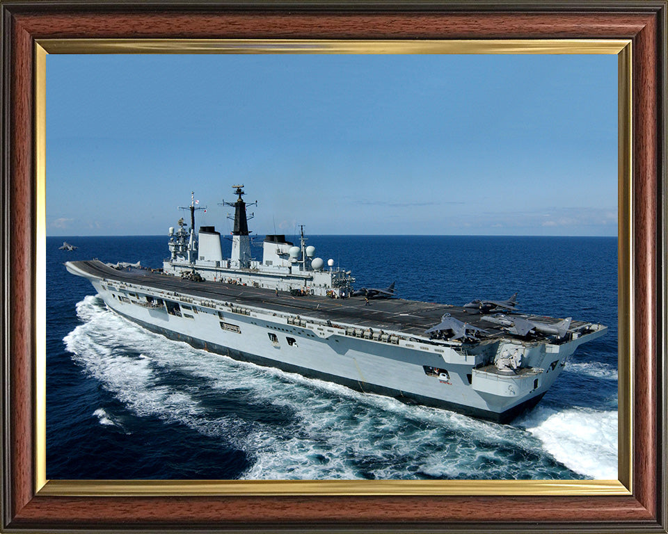 HMS Invincible R05 | Photo Print | Framed Print | Invincible Class | Aircraft Carrier | Royal Navy Hampshire Prints 10 x 8 Classic Frame No
