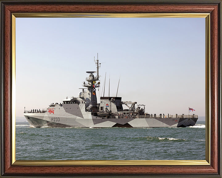 HMS Tamar P233 Royal Navy River class offshore patrol vessel Photo Print or Framed Print - Hampshire Prints