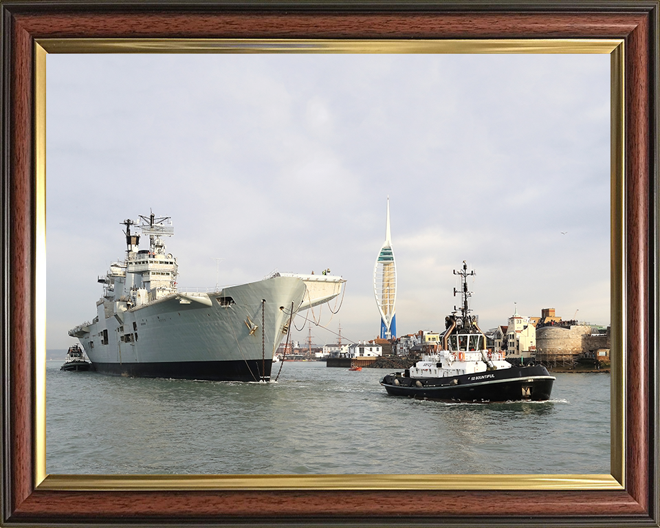 HMS Illustrious R06 Royal Navy Invincible class Aircraft Carrier Photo Print or Framed Print - Hampshire Prints