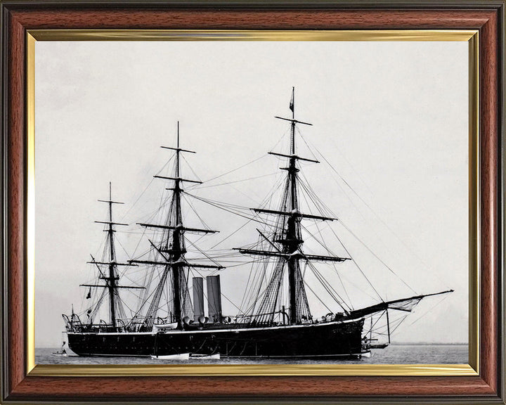 HMS Rover (1874) Royal Navy iron screw corvette Photo Print or Framed Print - Hampshire Prints