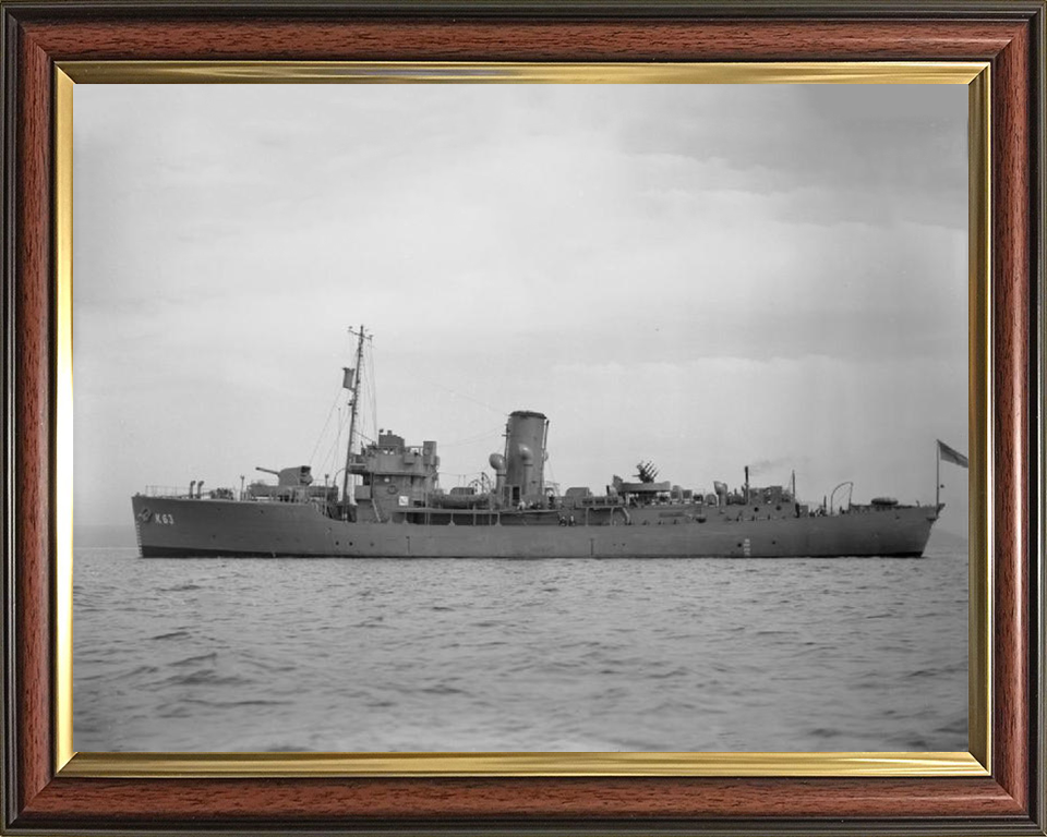 HMS Picotee K63 Royal Navy Flower class corvette Photo Print or Framed Print - Hampshire Prints