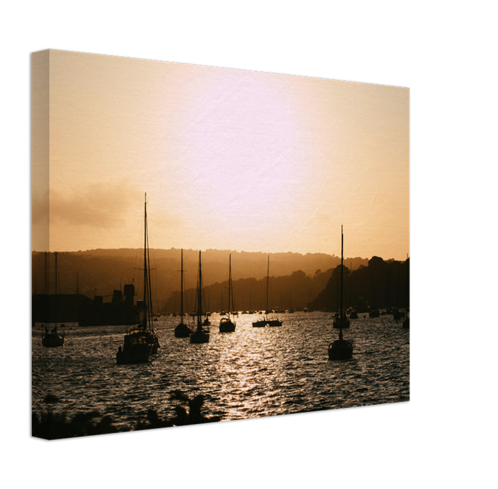 Falmouth harbour Cornwall at sunset Photo Print - Canvas - Framed Photo Print - Hampshire Prints