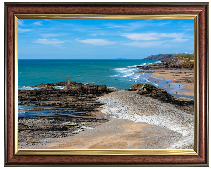 Bude Beach in Cornwall Photo Print - Canvas - Framed Photo Print - Hampshire Prints