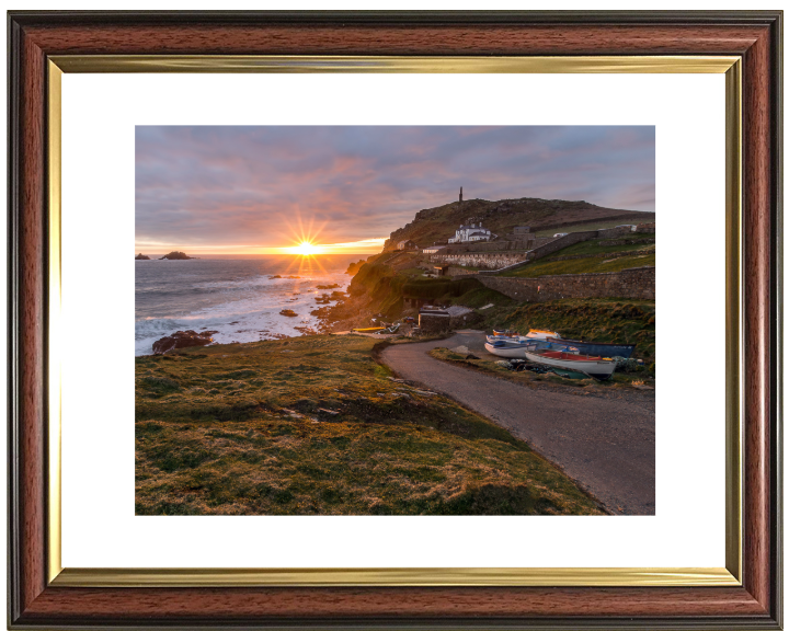 Cape Cornwall on the cornish coast Photo Print - Canvas - Framed Photo Print - Hampshire Prints