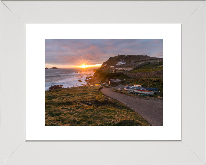 Cape Cornwall on the cornish coast Photo Print - Canvas - Framed Photo Print - Hampshire Prints