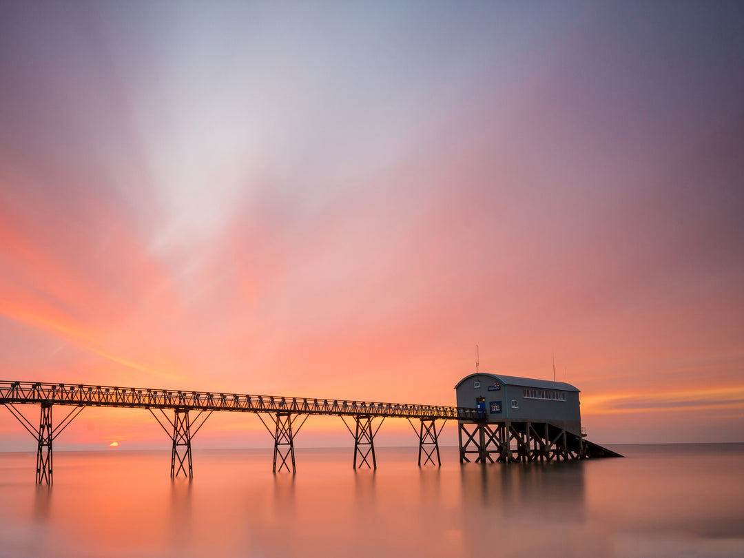 Selsey Pier in West Sussex at sunset Photo Print - Canvas - Framed Photo Print - Hampshire Prints