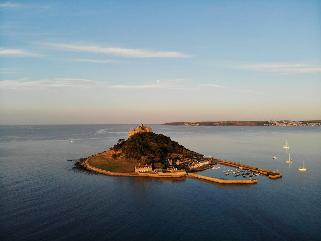St Michael’s Mount in Cornwall at sunset Photo Print - Canvas - Framed Photo Print - Hampshire Prints