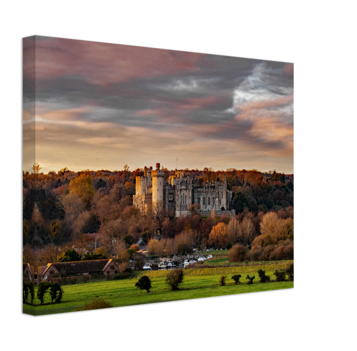 Arundel Castle in West Sussex at sunset Photo Print - Canvas - Framed Photo Print - Hampshire Prints