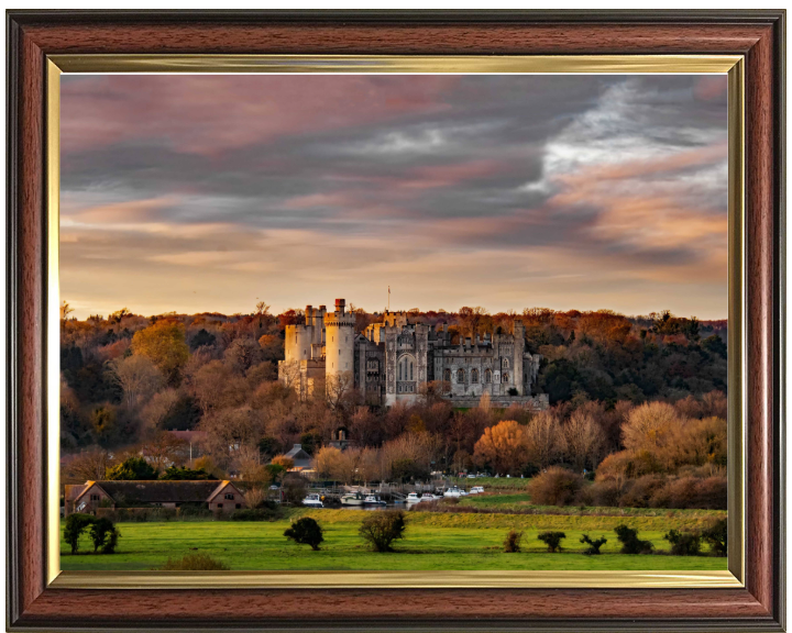 Arundel Castle in West Sussex at sunset Photo Print - Canvas - Framed Photo Print - Hampshire Prints