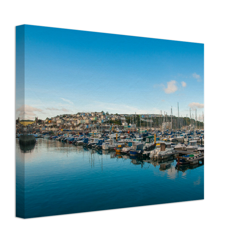 Brixham Harbour Devon in summer Photo Print - Canvas - Framed Photo Print - Hampshire Prints