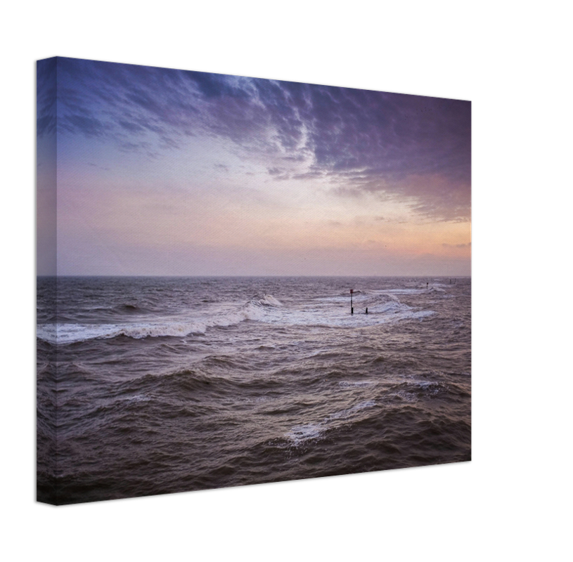 Southwold Beach Suffolk at sunset Photo Print - Canvas - Framed Photo Print - Hampshire Prints
