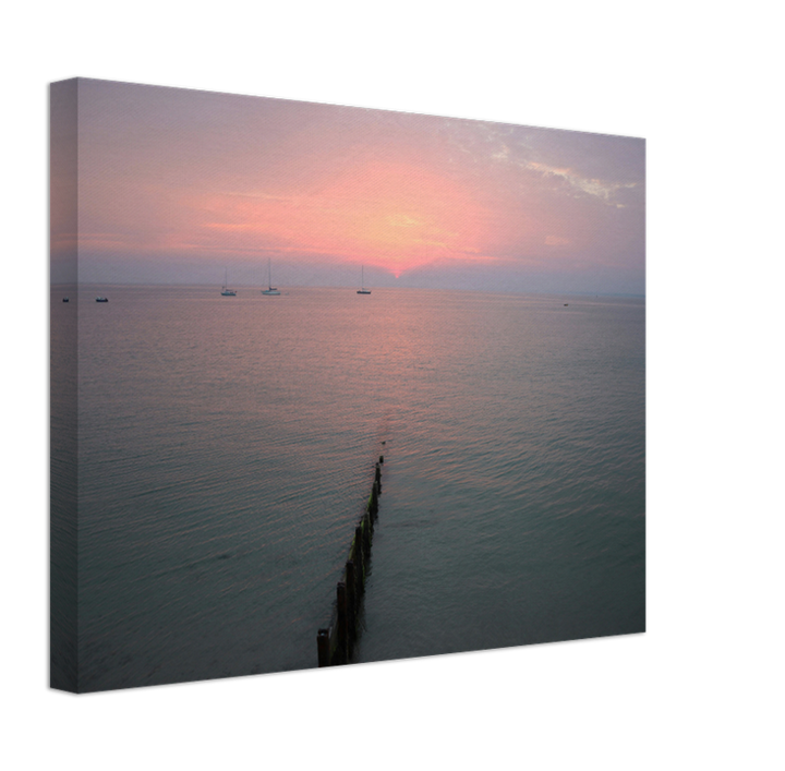 Totland Bay Isle of Wight at sunset Photo Print - Canvas - Framed Photo Print - Hampshire Prints