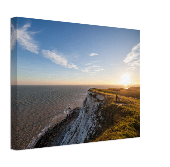 Beachy Head cliffs East Sussex at sunset Photo Print - Canvas - Framed Photo Print - Hampshire Prints