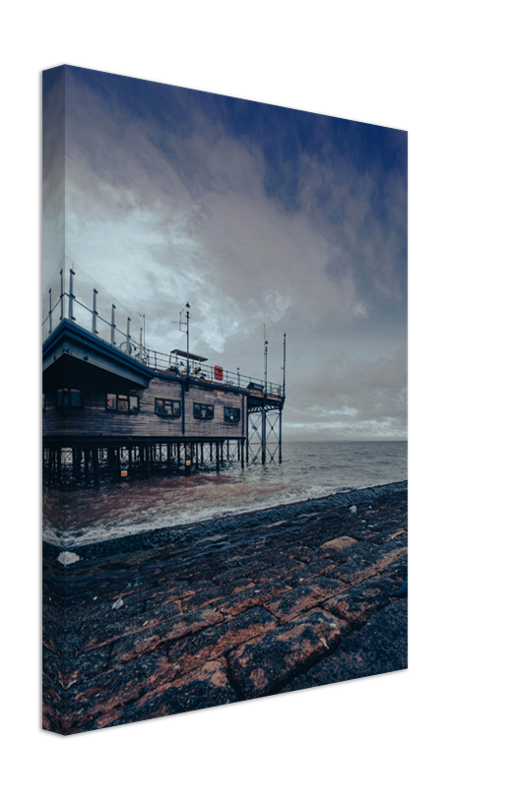 A Gloomy Southend-on-Sea pier Essex Photo Print - Canvas - Framed Photo Print - Hampshire Prints