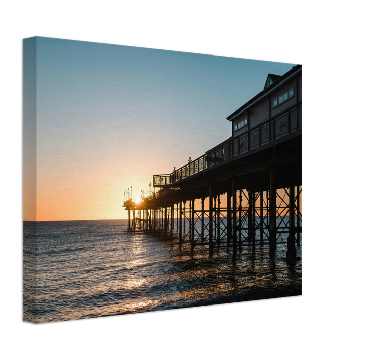 Teignmouth Pier at sunset Photo Print - Canvas - Framed Photo Print - Hampshire Prints