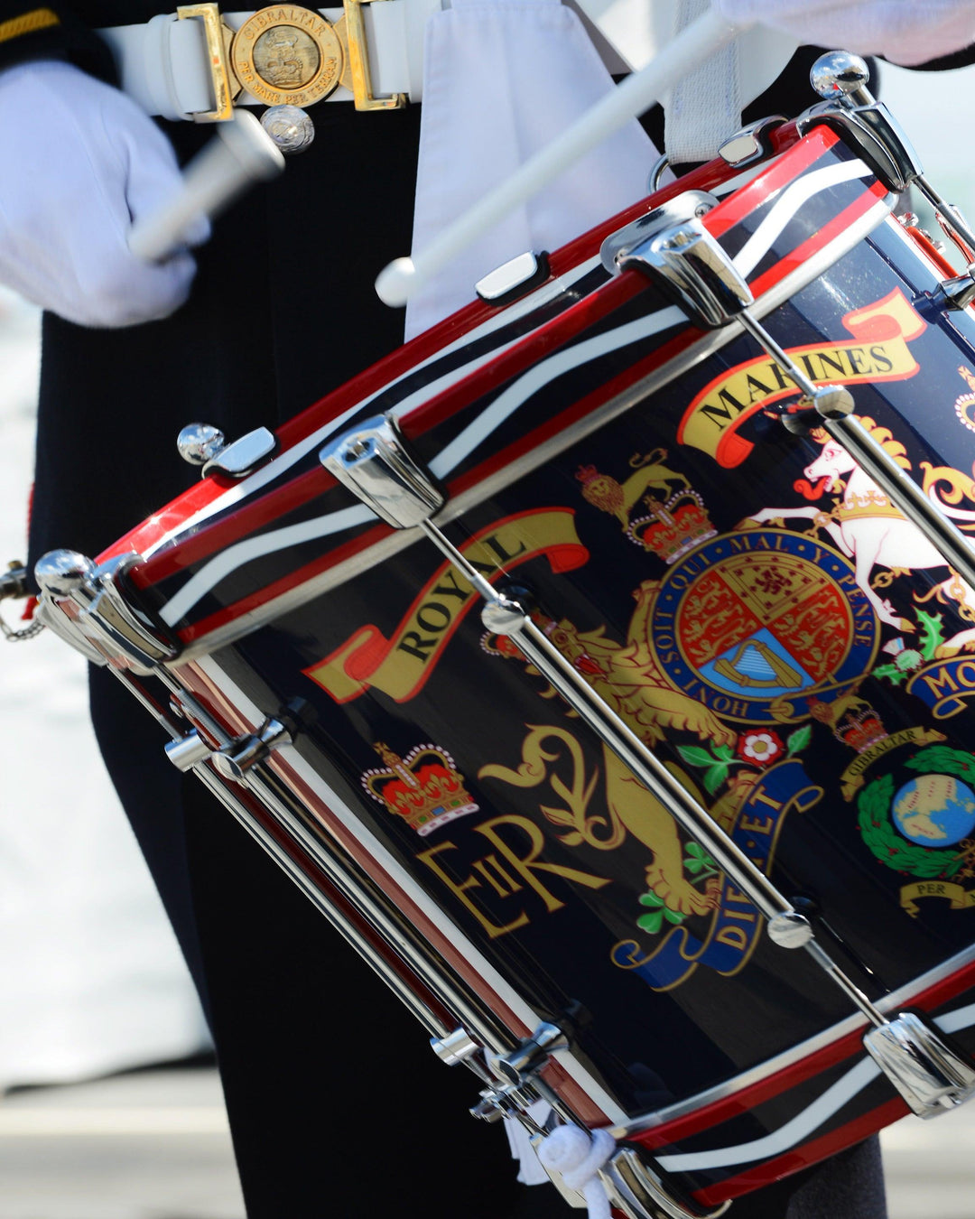 The Drum of a Royal marines band service drummer Photo Print or Framed Photo Print Hampshire Prints