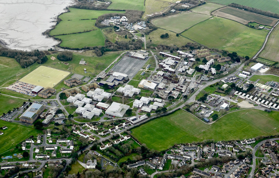 HMS Raleigh Royal Navy basic training establishment Aerial Photo Print or Framed Photo Print - Hampshire Prints