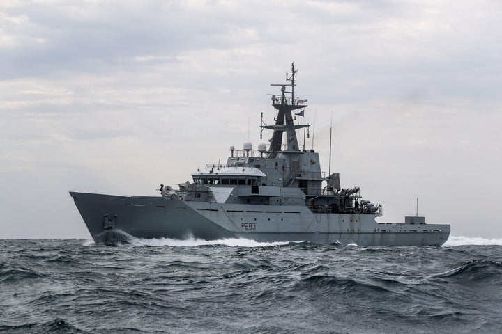 HMS Mersey P283 Royal Navy River Class patrol vessel Photo Print or Framed Photo Print - Hampshire Prints