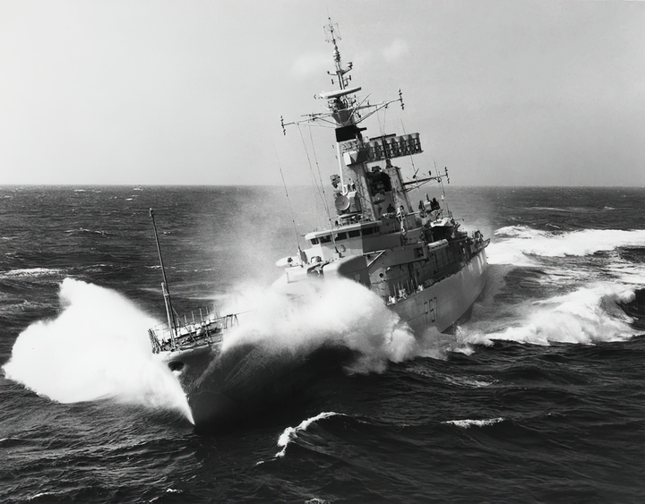 HMS Andromeda F57 Royal Navy Leander class frigate Photo Print or Framed Print - Hampshire Prints