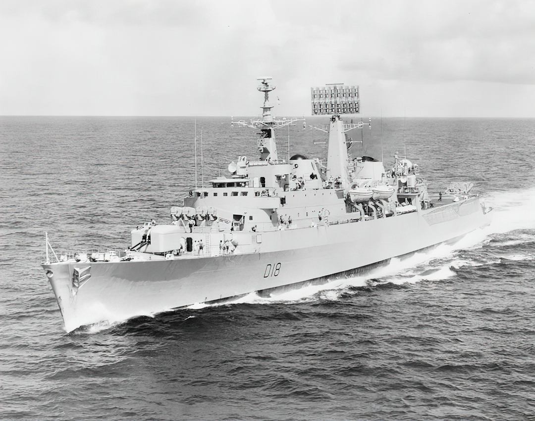 HMS Antrim D18 Royal Navy County class destroyer Photo Print or Framed Print - Hampshire Prints