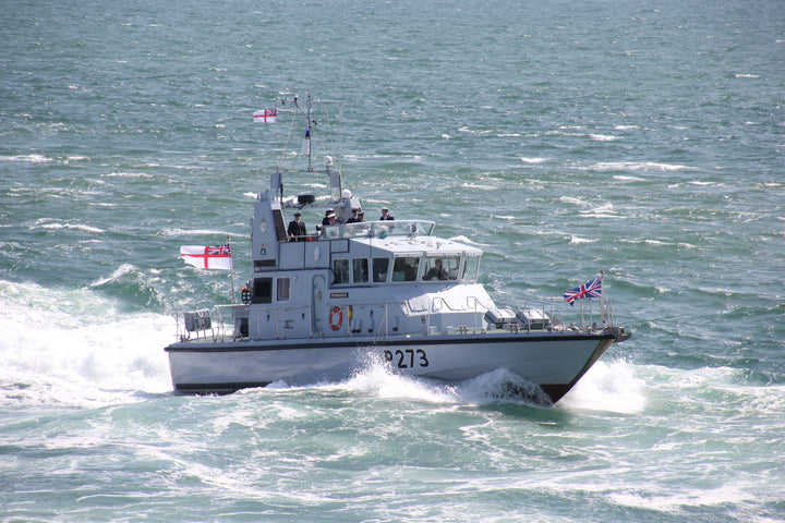 HMS Pursuer P273 Royal Navy Archer Class P2000 Patrol Vessel Photo Print or Framed Photo Print - Hampshire Prints