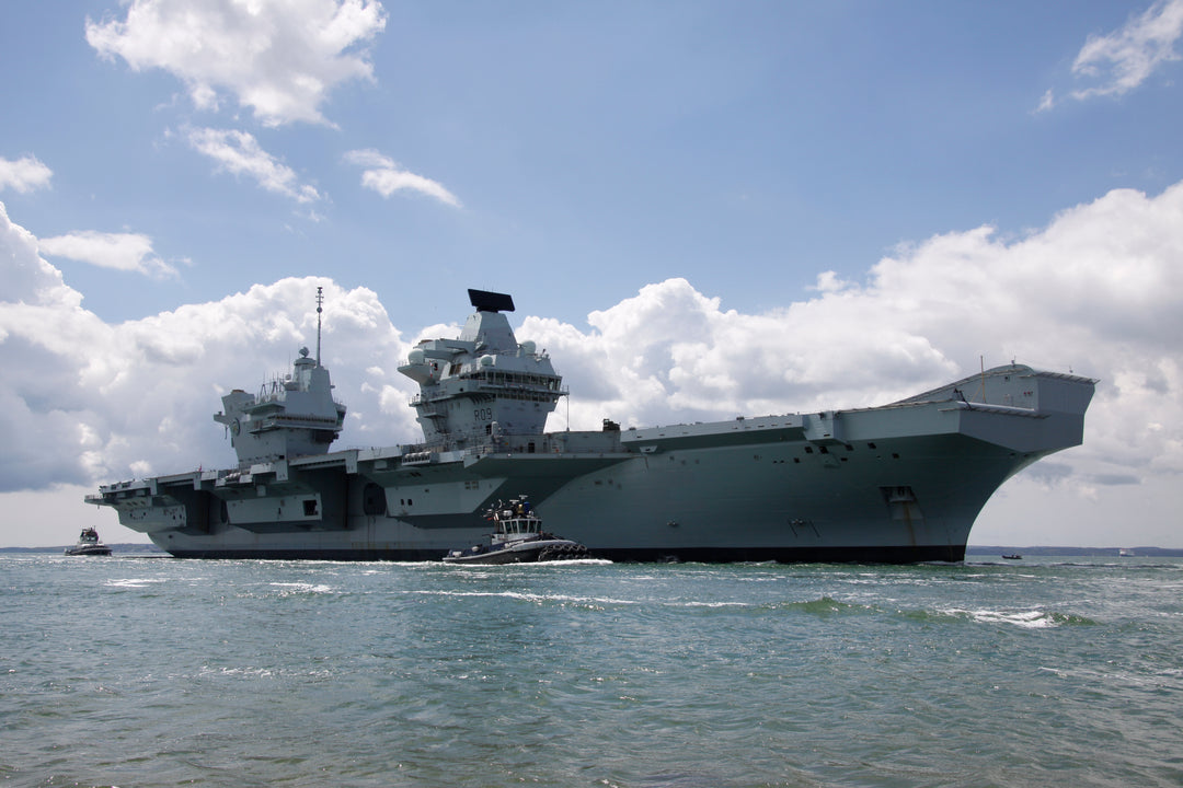 HMS Prince of Wales R09 Royal Navy Queen Elizabeth Class Aircraft Carrier Photo Print or Framed Print - Hampshire Prints