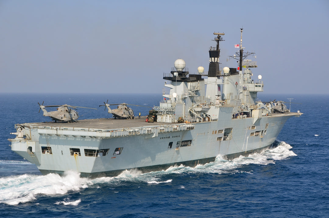 HMS Illustrious R06 | Photo Print | Framed Print | Invincible Class | Aircraft Carrier | Royal Navy Hampshire Prints