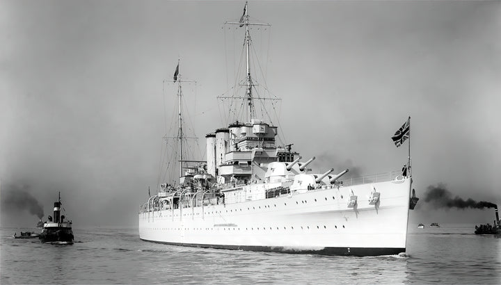 HMS Sussex (96) Royal Navy County class heavy cruiser Photo Print or Framed Print - Hampshire Prints