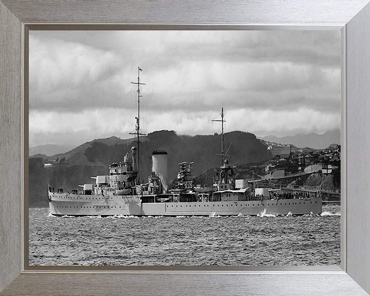 HMS Achilles C70 Royal Navy Leander class light cruiser Photo Print or Framed Photo Print - Hampshire Prints