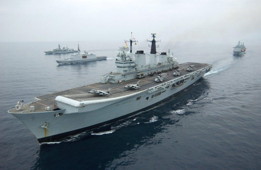 HMS Invincible R05 Royal Navy Invincible Class aircraft carrier Photo Print or Framed Print - Hampshire Prints