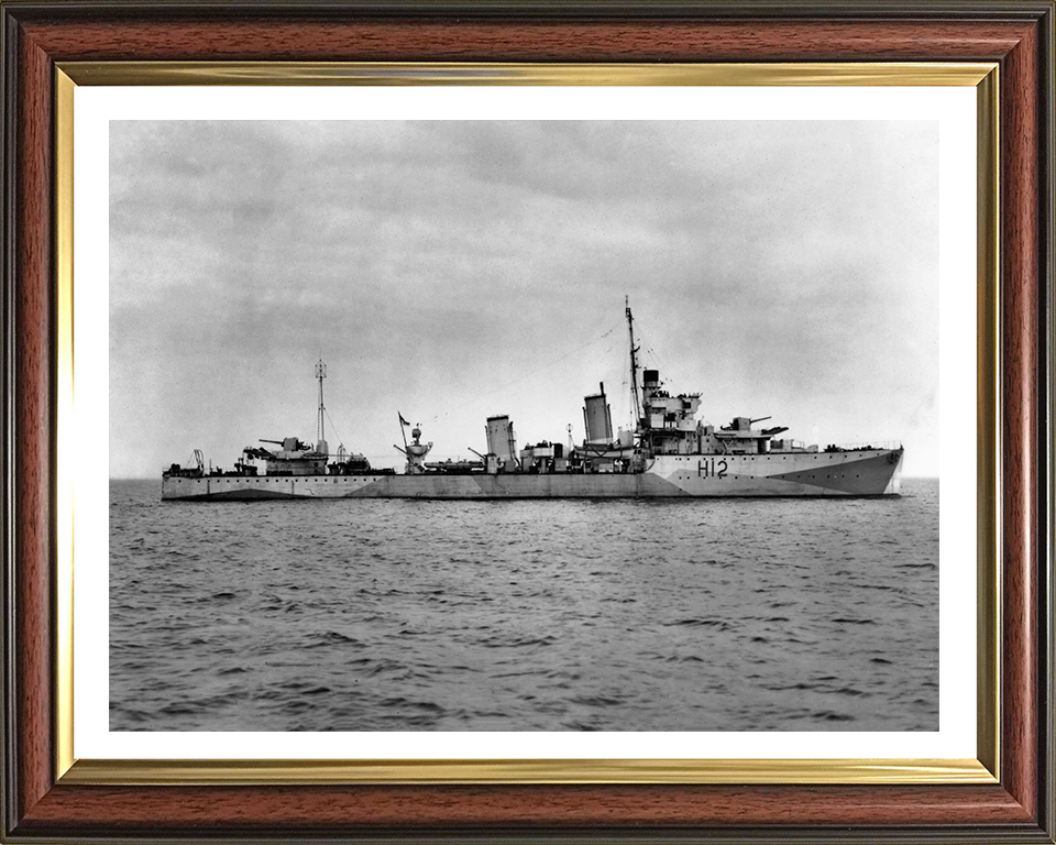 HMS Achates H12 Royal Navy A class destroyer Photo Print or Framed Print - Hampshire Prints