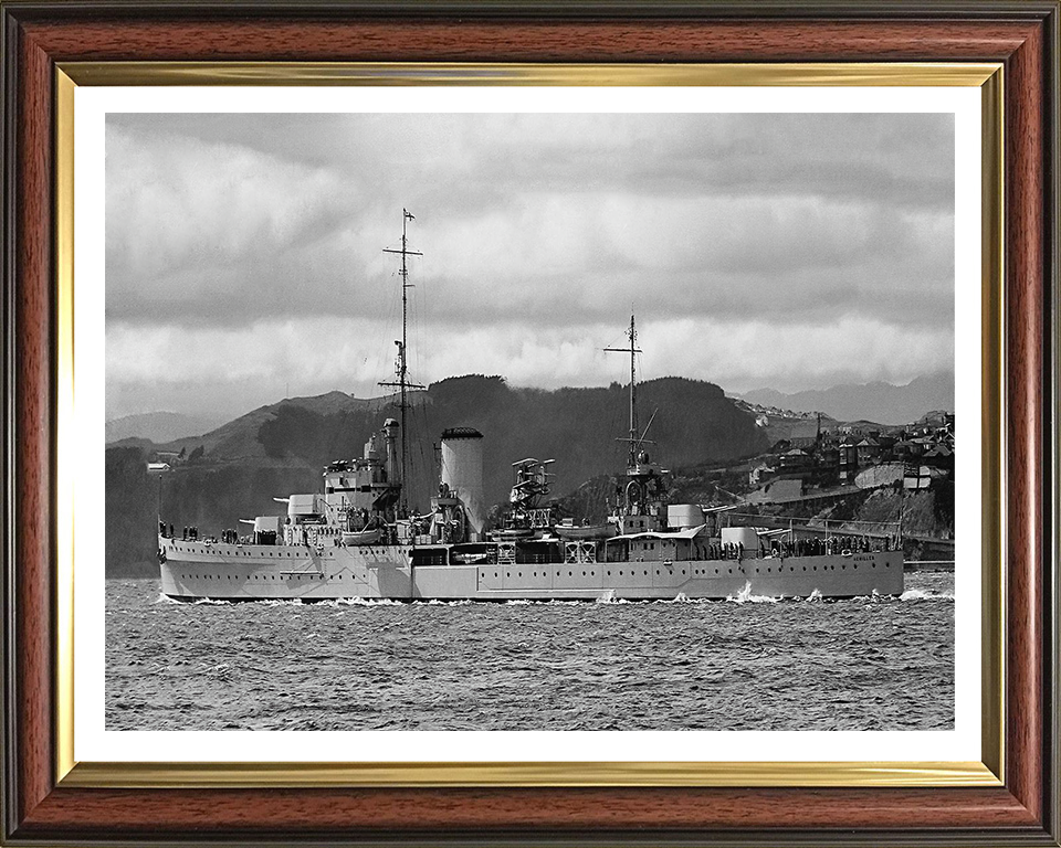 HMS Achilles C70 Royal Navy Leander class light cruiser Photo Print or Framed Photo Print - Hampshire Prints