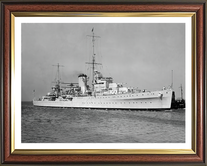 HMS Achilles C70 Royal Navy Leander class light cruiser Photo Print or Framed Photo Print - Hampshire Prints