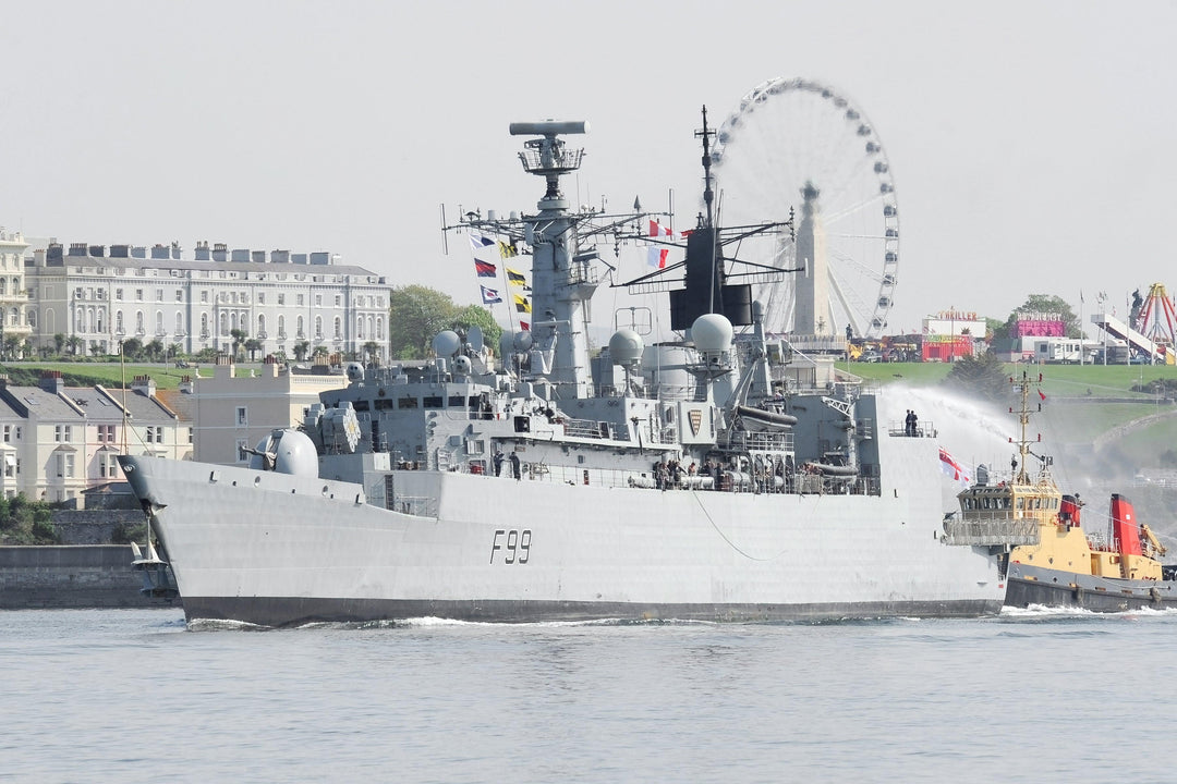 HMS Cornwall F99 Royal Navy Type 22 Frigate Photo Print or Framed Print - Hampshire Prints