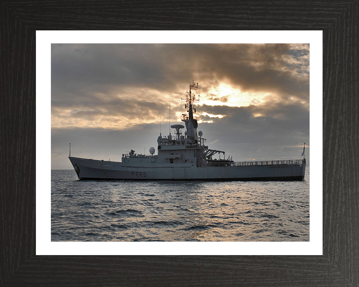 HMS Dumbarton Castle P265 Royal Navy Castle class patrol vessel Photo Print or Framed Print - Hampshire Prints