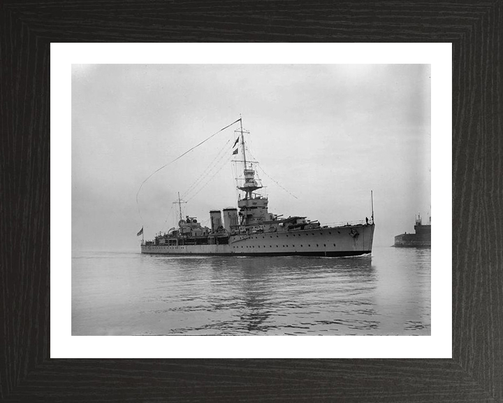 HMS Cardiff D58 Royal Navy C class light cruiser Photo Print or Framed Photo Print - Hampshire Prints