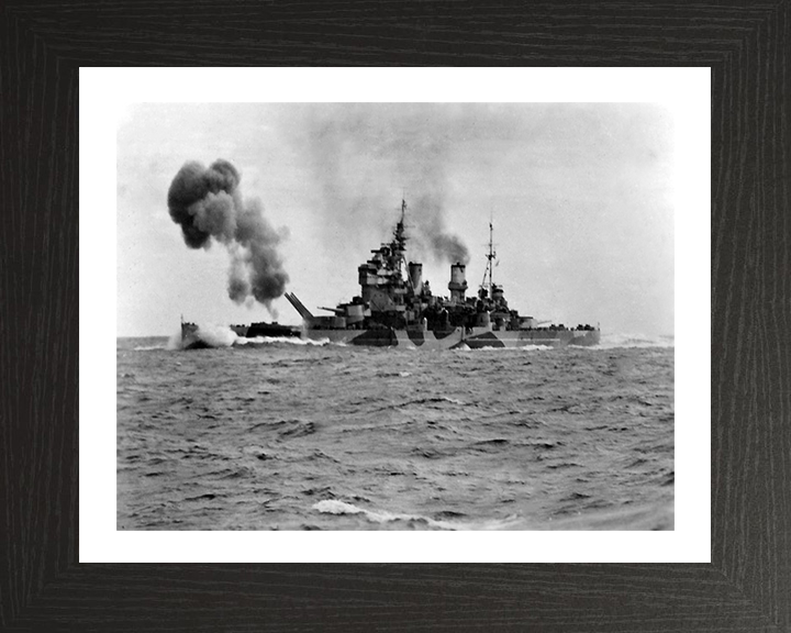 HMS Anson 79 Royal Navy King George V class battleship Photo Print or Framed Print - Hampshire Prints