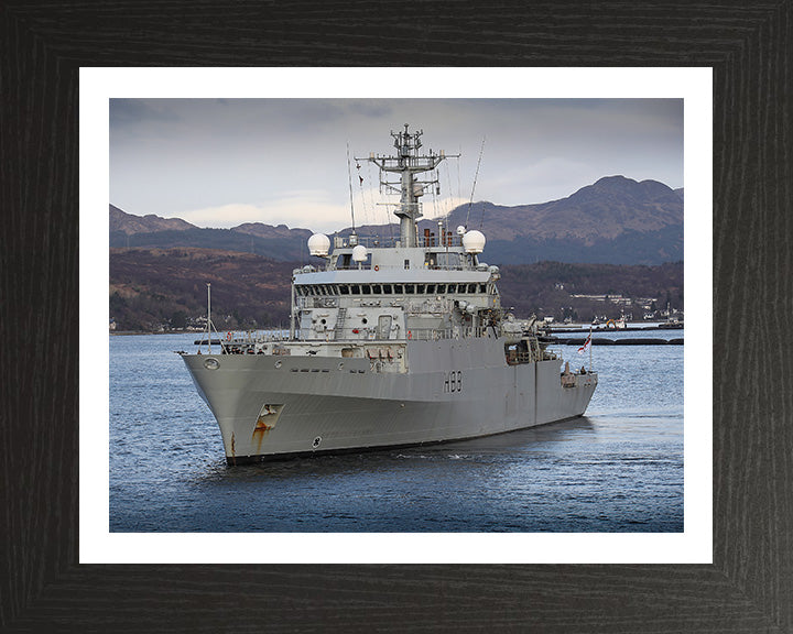 HMS Enterprise H88 Royal Navy hydrographic survey vessel Photo Print or Framed Print - Hampshire Prints