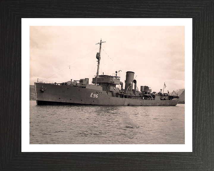 HMS Aubrietia K96 Royal Navy Flower class corvette Photo Print or Framed Print - Hampshire Prints