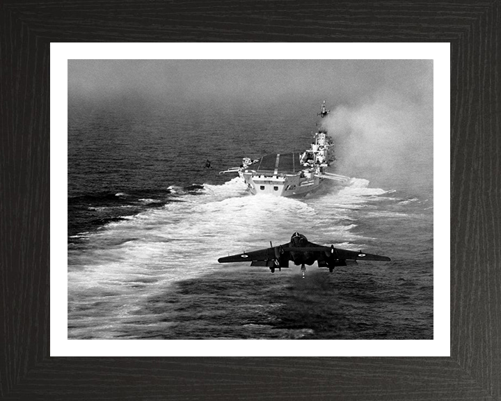 HMS Ark Royal R09 Royal Navy Audacious class aircraft carrier Photo Print or Framed Print - Hampshire Prints