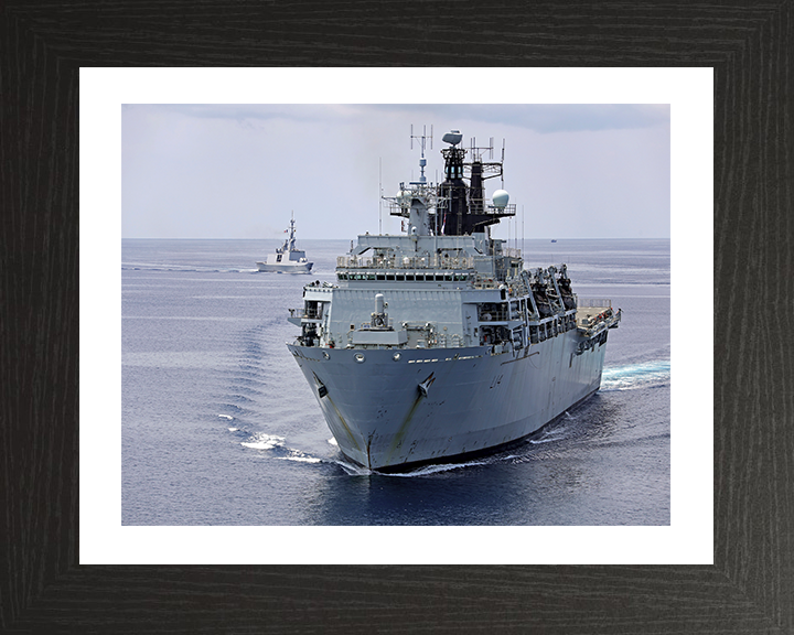 HMS Albion L14 Royal Navy Albion Class amphibious ship Photo Print or Framed Print - Hampshire Prints