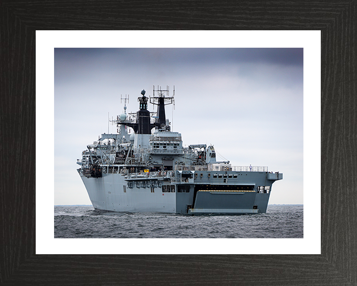 HMS Albion L14 Royal Navy Albion Class amphibious ship Photo Print or Framed Print - Hampshire Prints