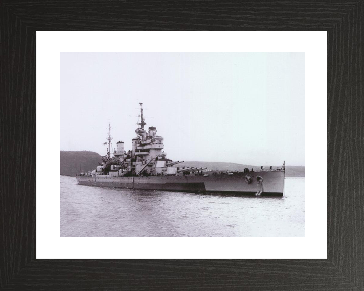 HMS Anson 79 Royal Navy King George V class battleship Photo Print or Framed Print - Hampshire Prints