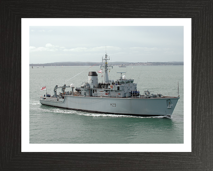 HMS Brecon M29 Royal Navy Hunt class mine countermeasures vessel Photo Print or Framed Print - Hampshire Prints