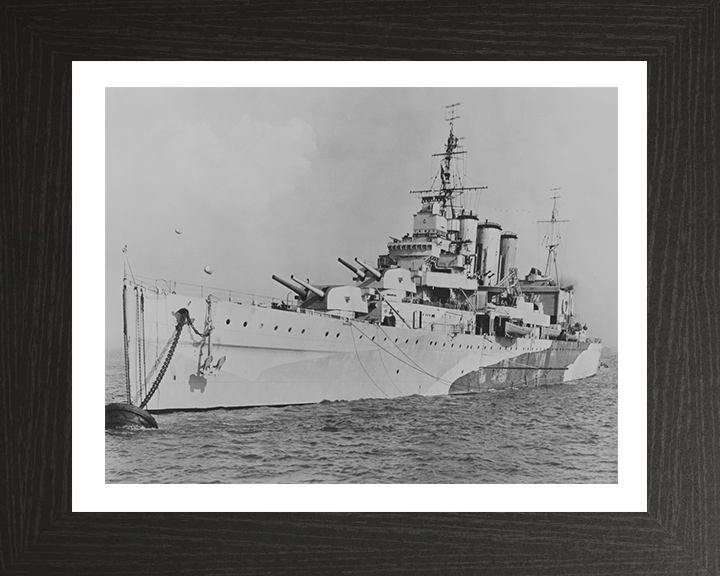 HMS Cumberland (57) Royal Navy County class heavy cruiser Photo Print or Framed Print - Hampshire Prints